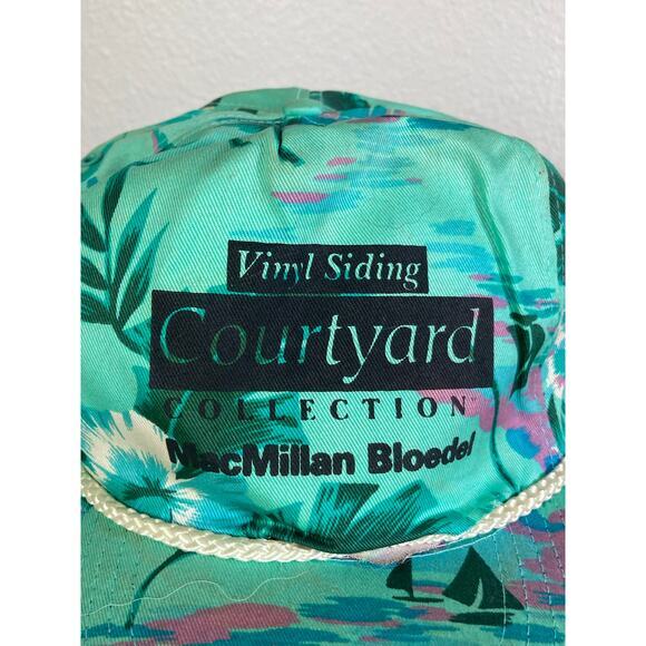 Vintage 1990 MacMillan Bloedel Floral Courtyard Snapback Hat Made in Taiwan - Picture 8 of 13